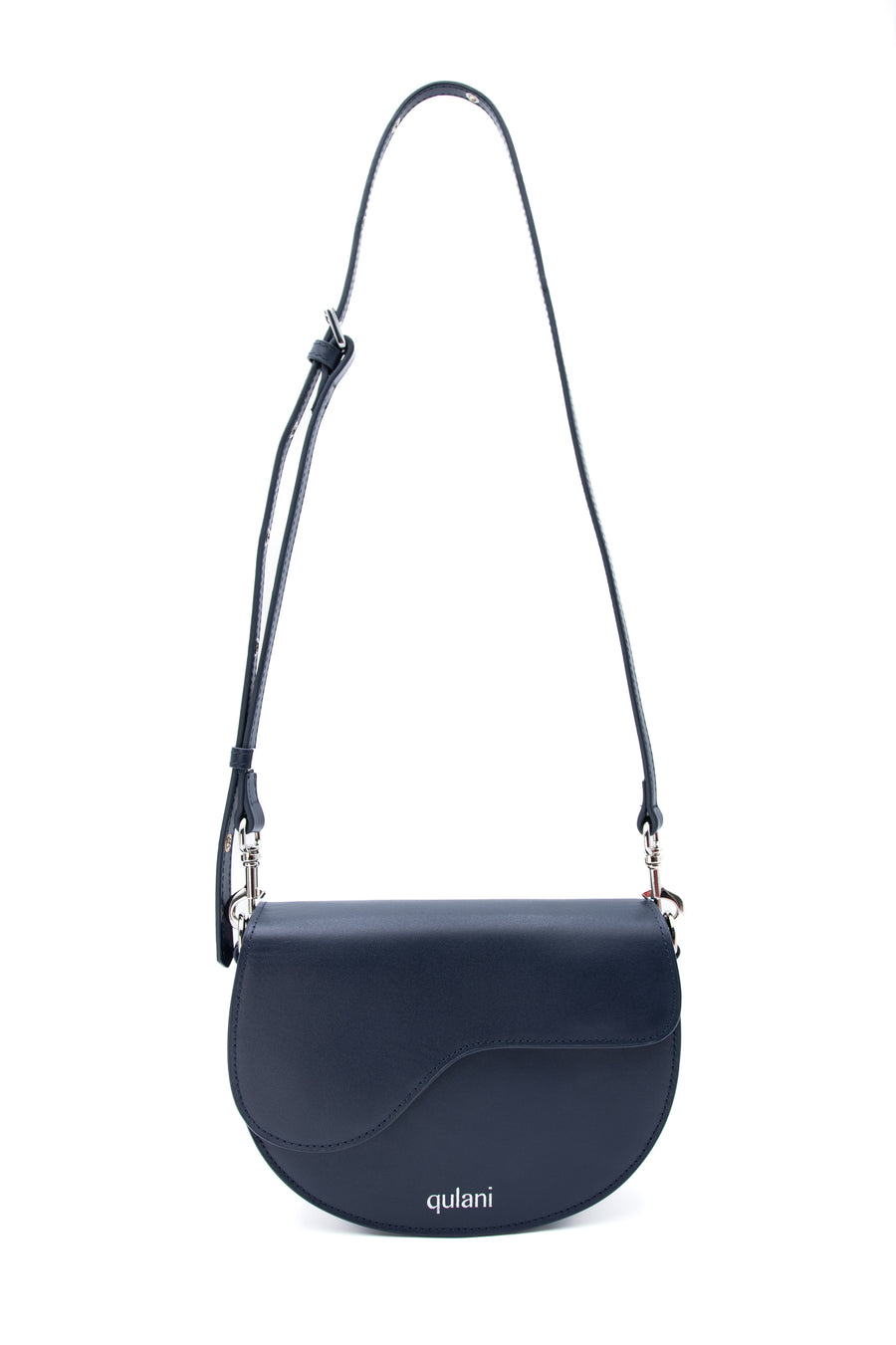 qulani Midnight Navy Saddle Bag With Strap