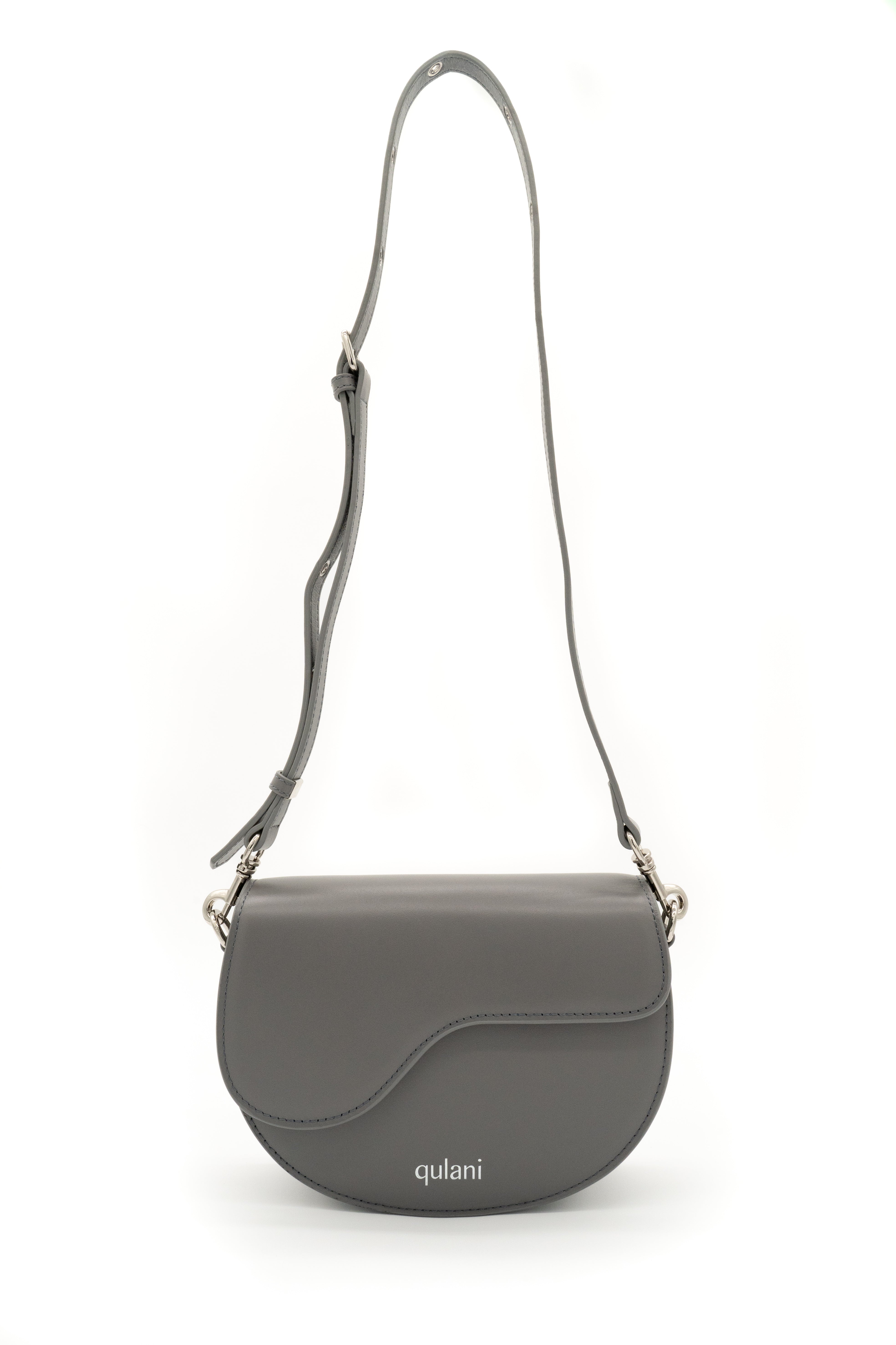 qulani Gray Storm Saddle Bag With Strap